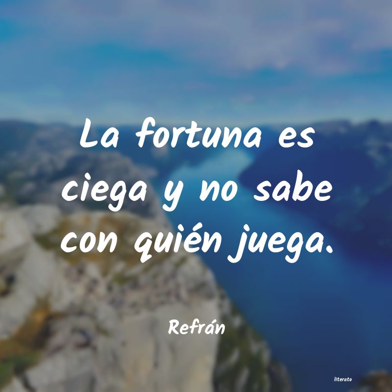 Frases de Refrán