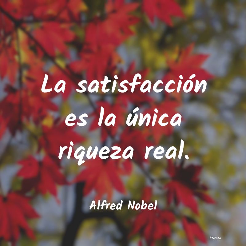 frases de Alfred Nobel