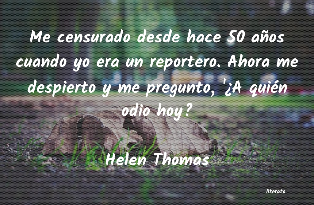 frases de Helen Thomas
