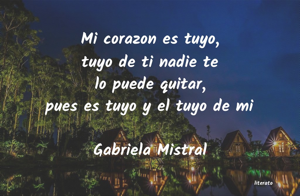 poemas cortos de gabriela mistral