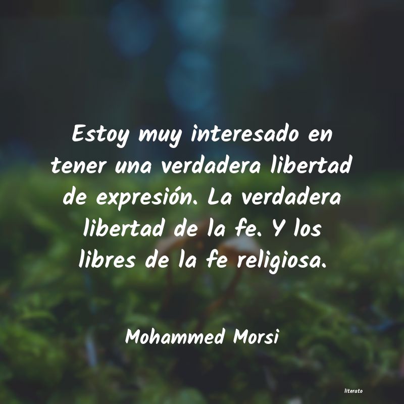 Frases de Mohammed Morsi