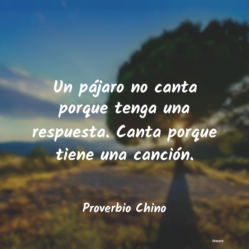 frases de Proverbio Chino