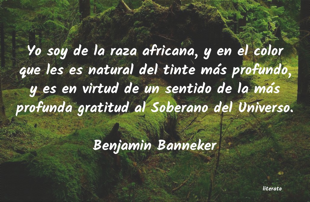 Frases de Benjamin Banneker