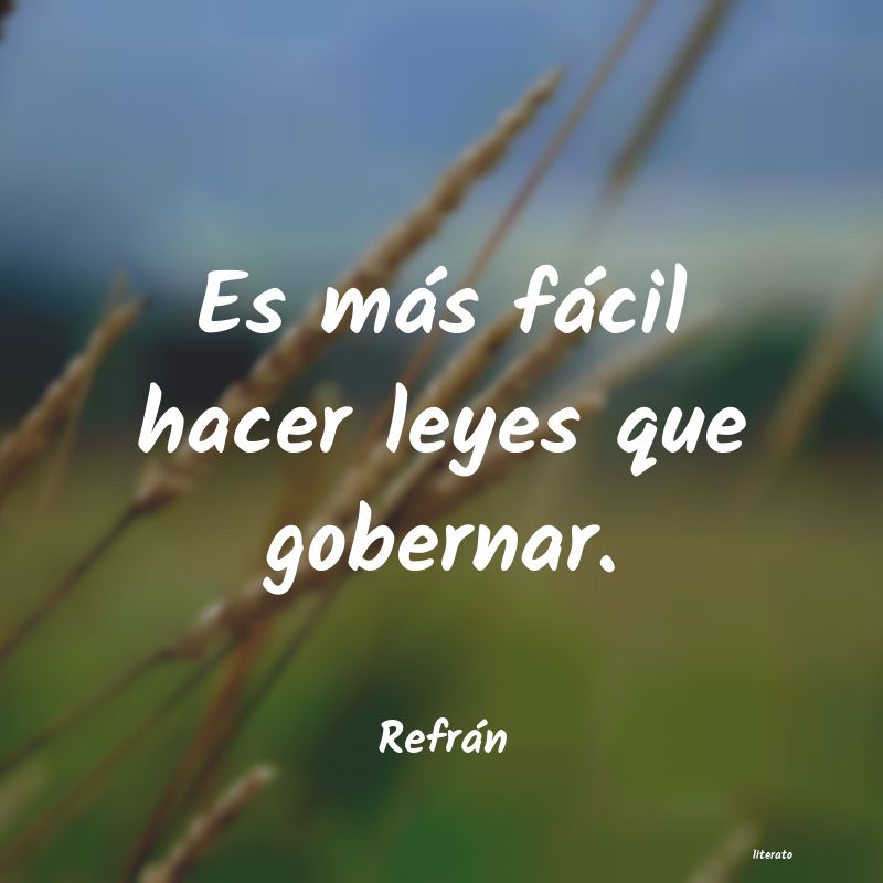 Frases de Refrán