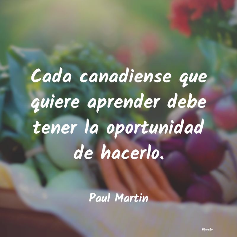 frases de Paul Martin