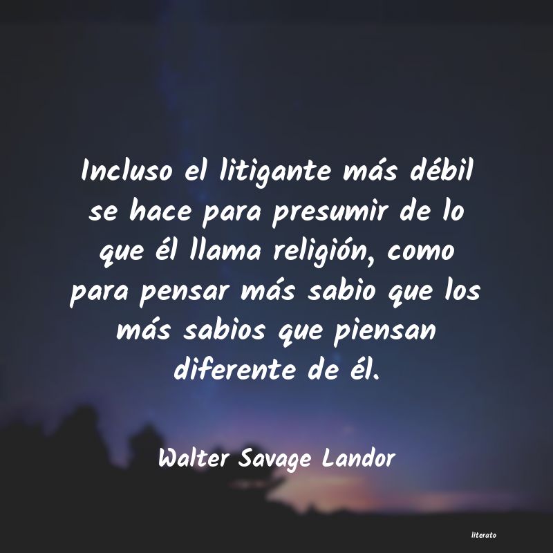frases de Walter Savage Landor