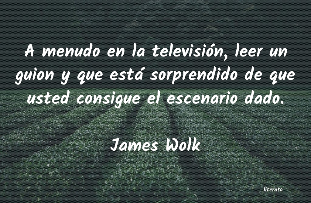 Frases de James Wolk