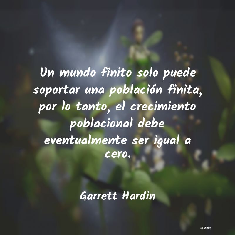 frases de Garrett Hardin