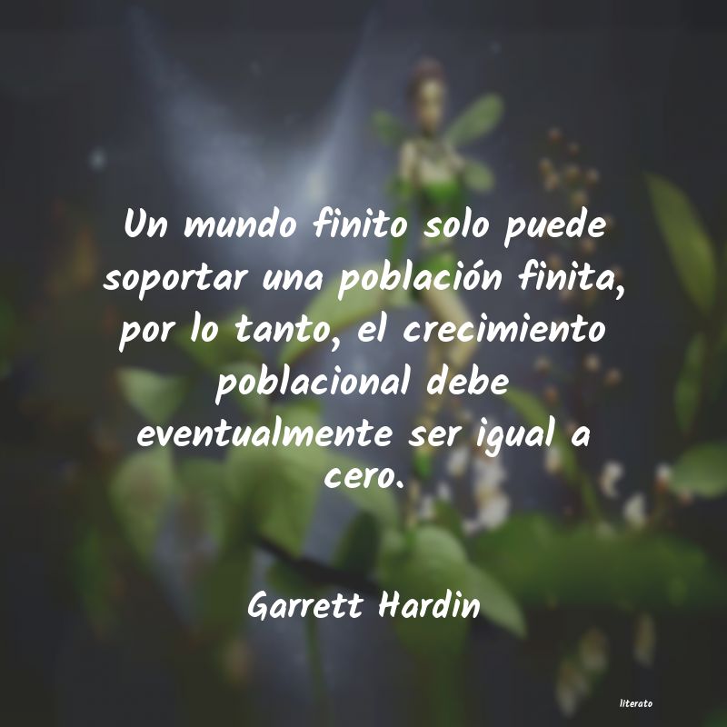 Frases de Garrett Hardin