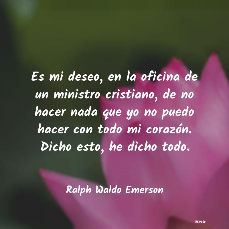 Frases de Ralph Waldo Emerson