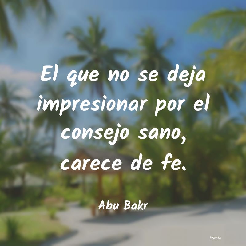frases de Abu Bakr