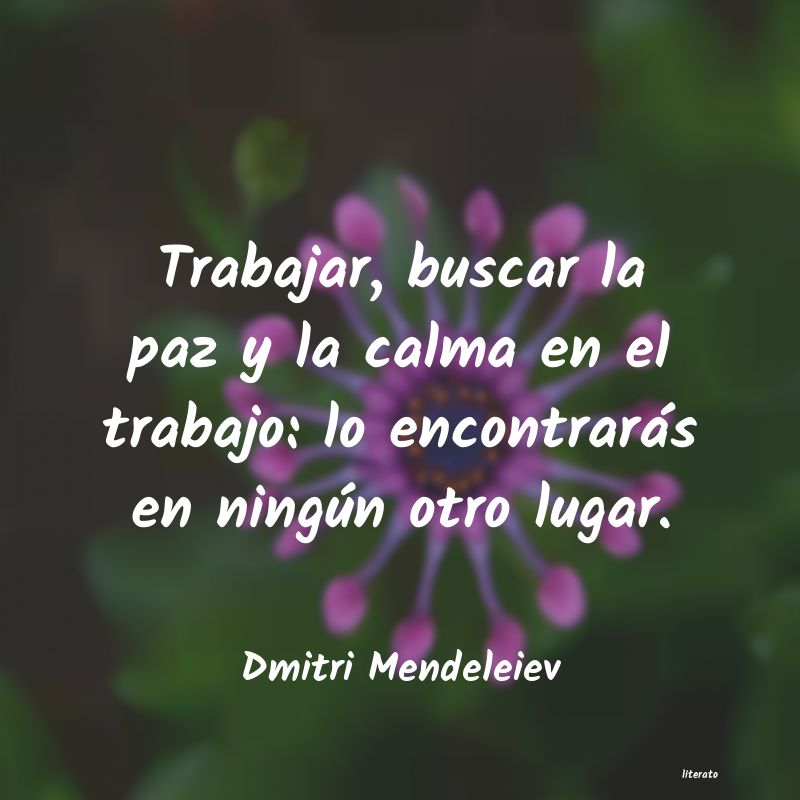 frases de Dmitri Mendeleiev