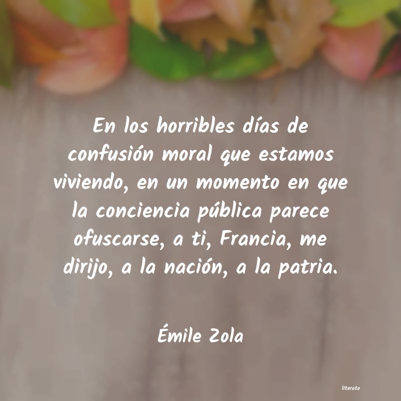 frases de Ãmile Zola