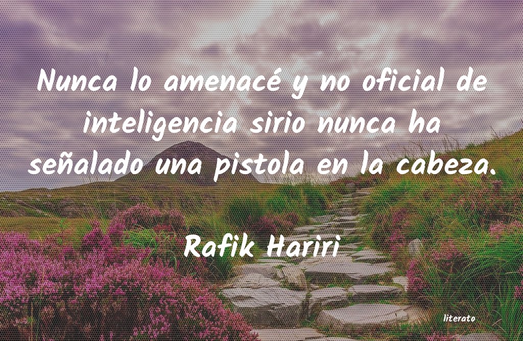 Frases de Rafik Hariri