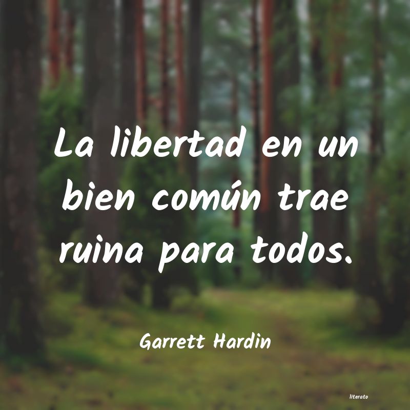 frases de Garrett Hardin