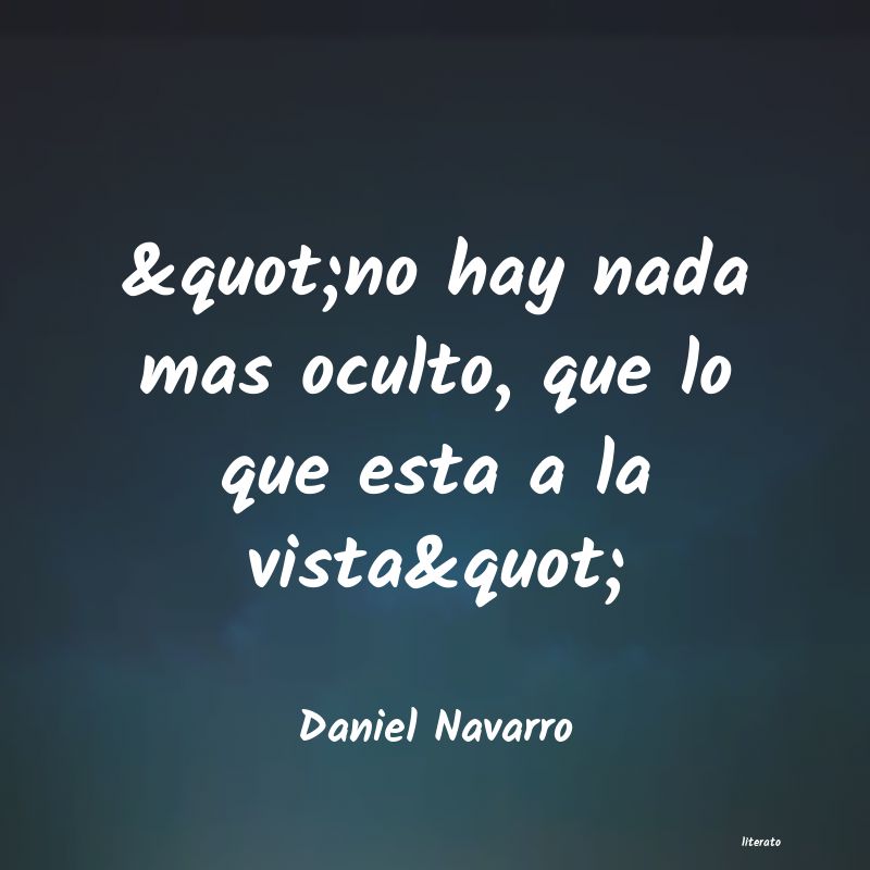 Frases de Daniel Navarro