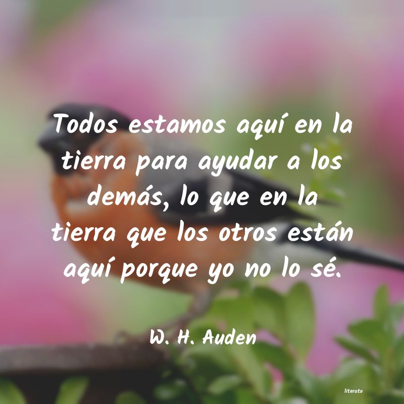 Frases de W. H. Auden