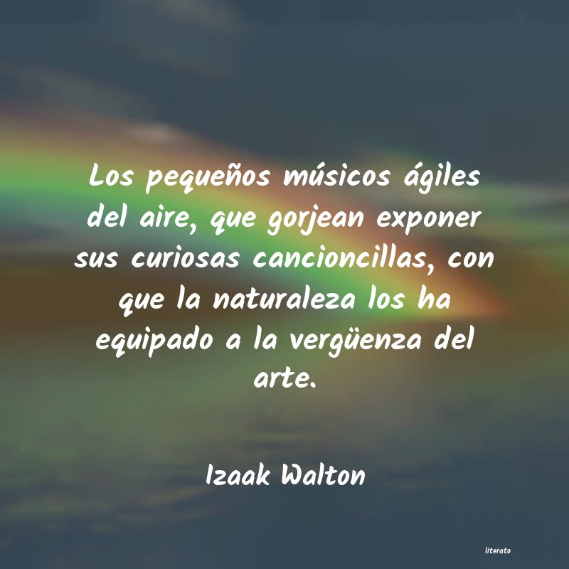 frases de Izaak Walton