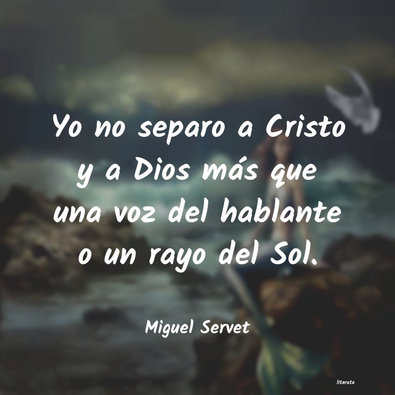 Frases de Miguel Servet