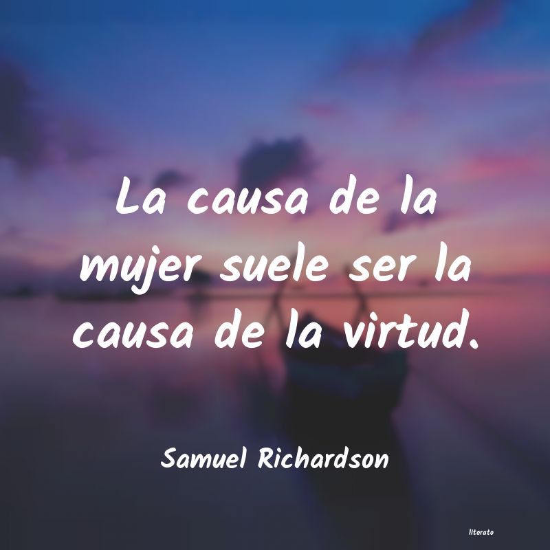 Frases de Samuel Richardson