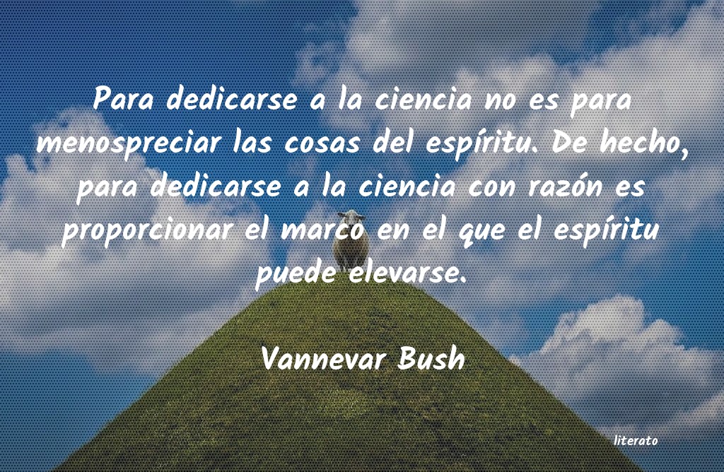 frases de Vannevar Bush