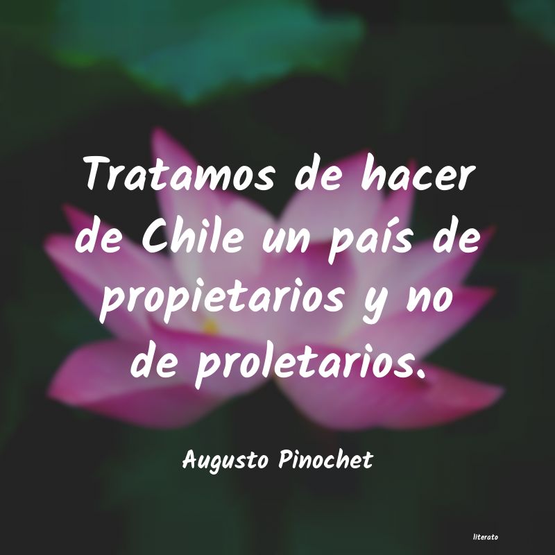 Frases de Augusto Pinochet