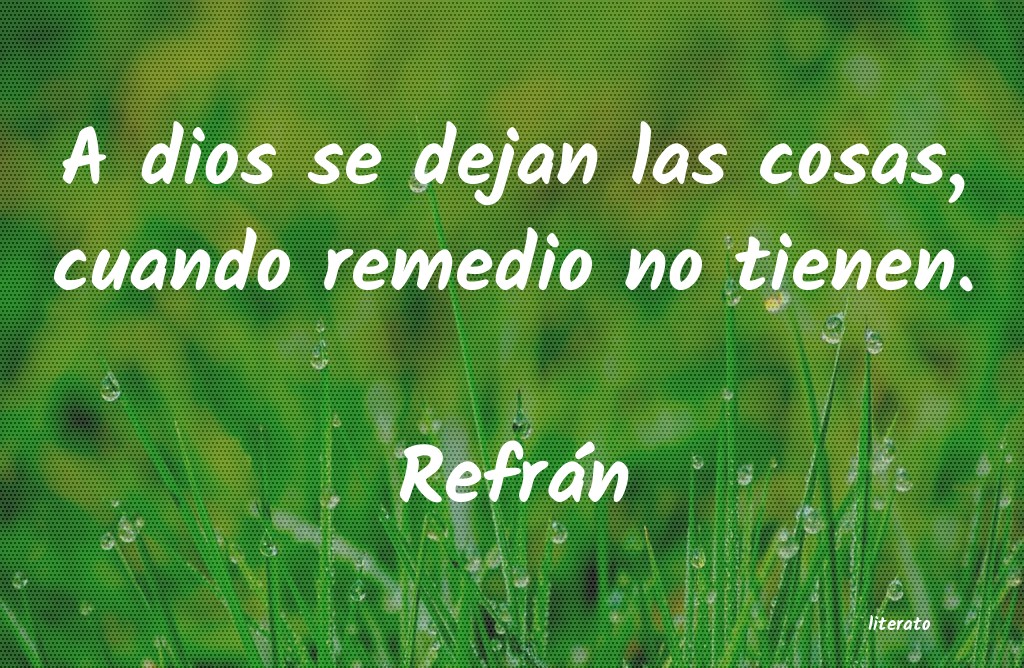 Frases de Refrán