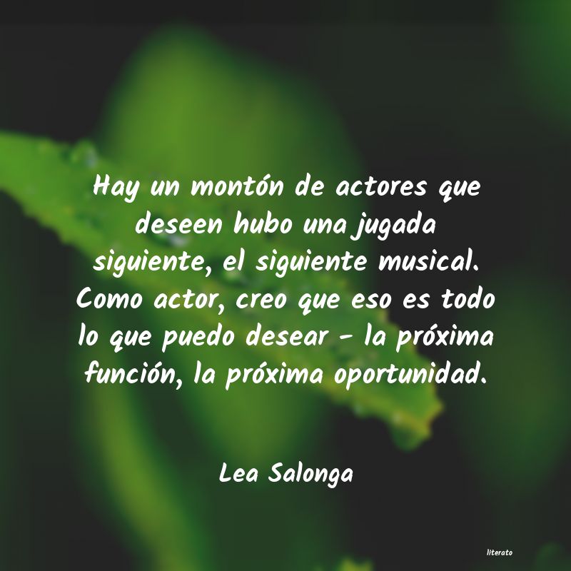 frases de Lea Salonga