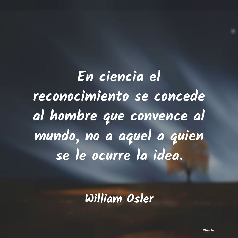 Frases de William Osler