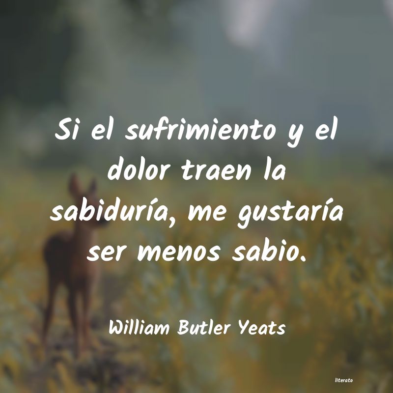frases de William Butler Yeats