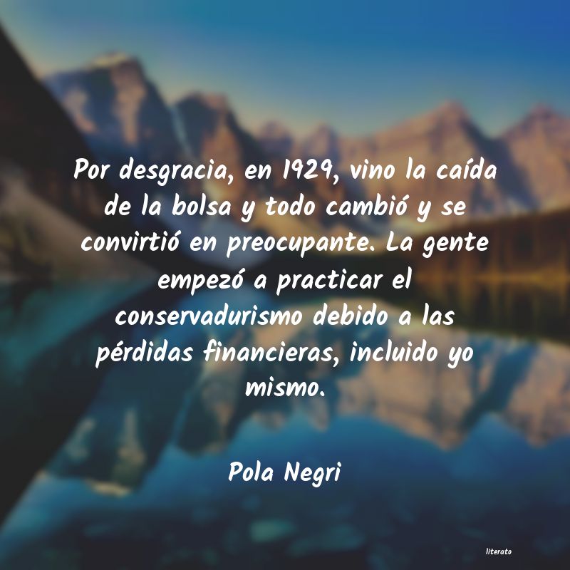 frases de Pola Negri