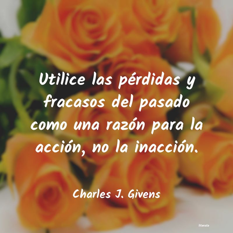 Frases de Charles J. Givens