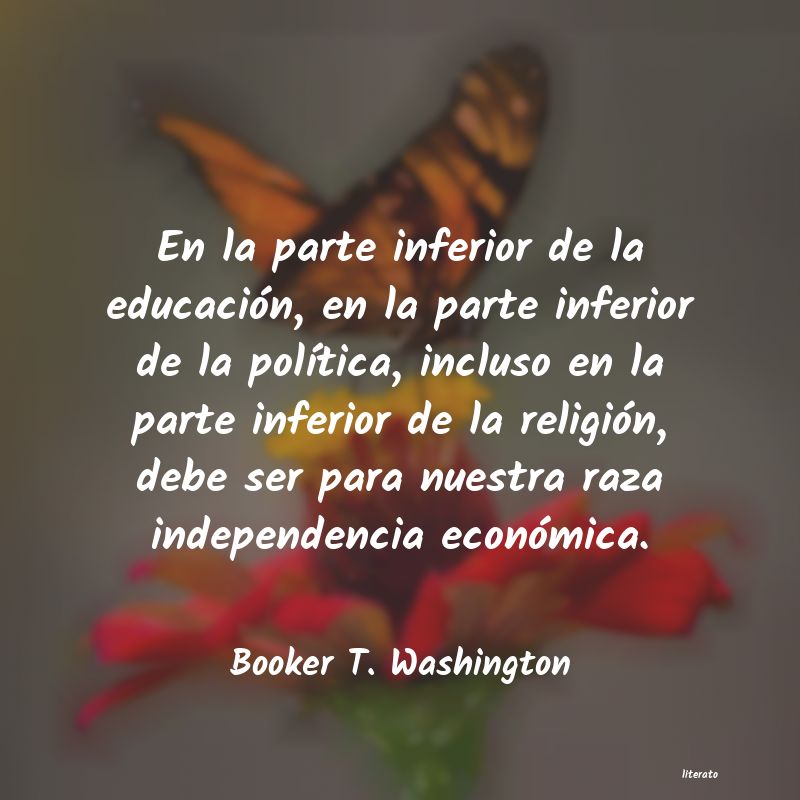 Frases de Booker T. Washington