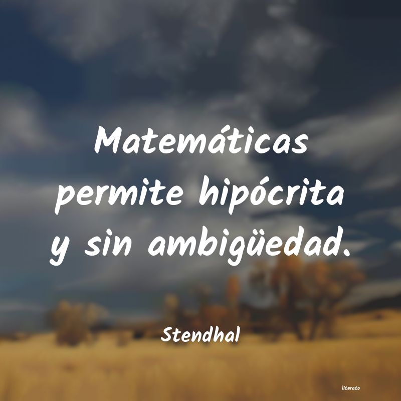 Frases de Stendhal