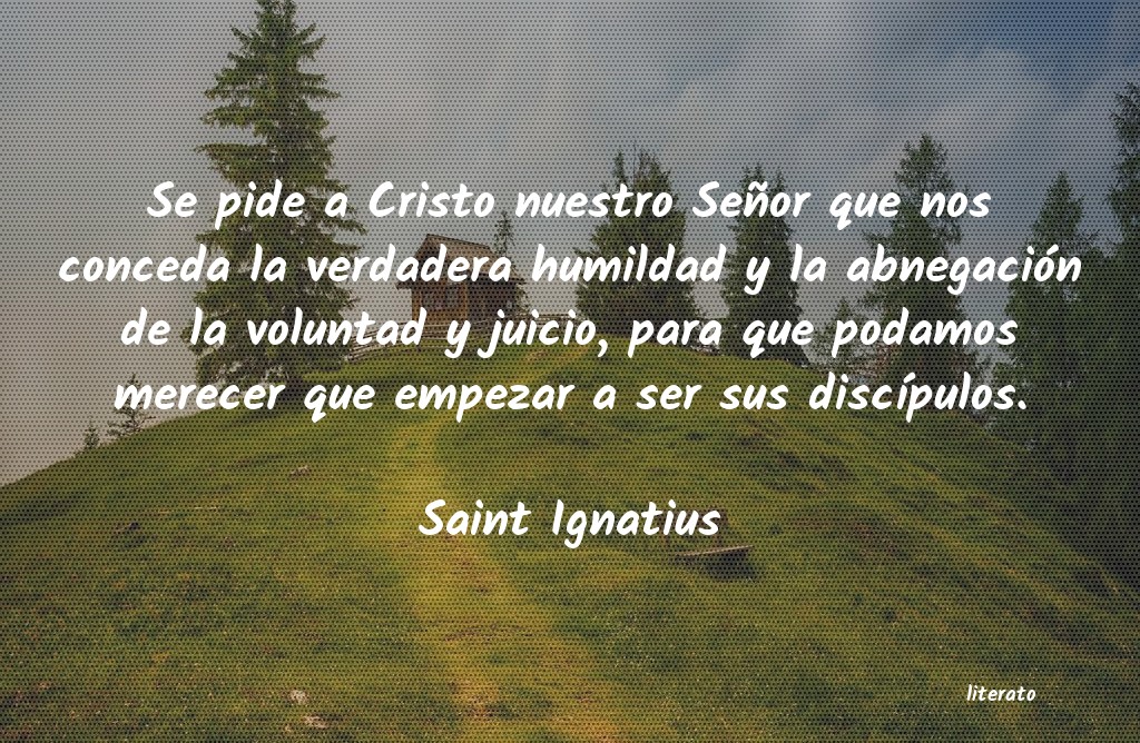 frases de Saint Ignatius