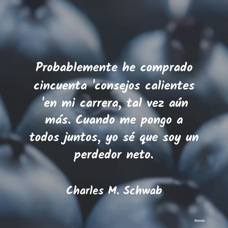 Frases de Charles M. Schwab