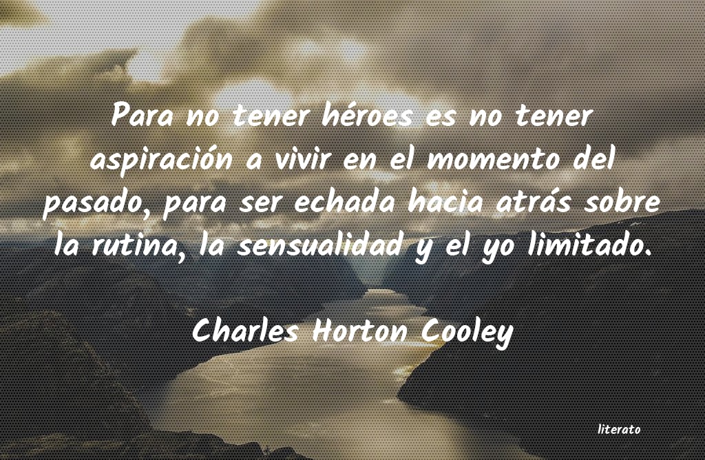 Frases de Charles Horton Cooley