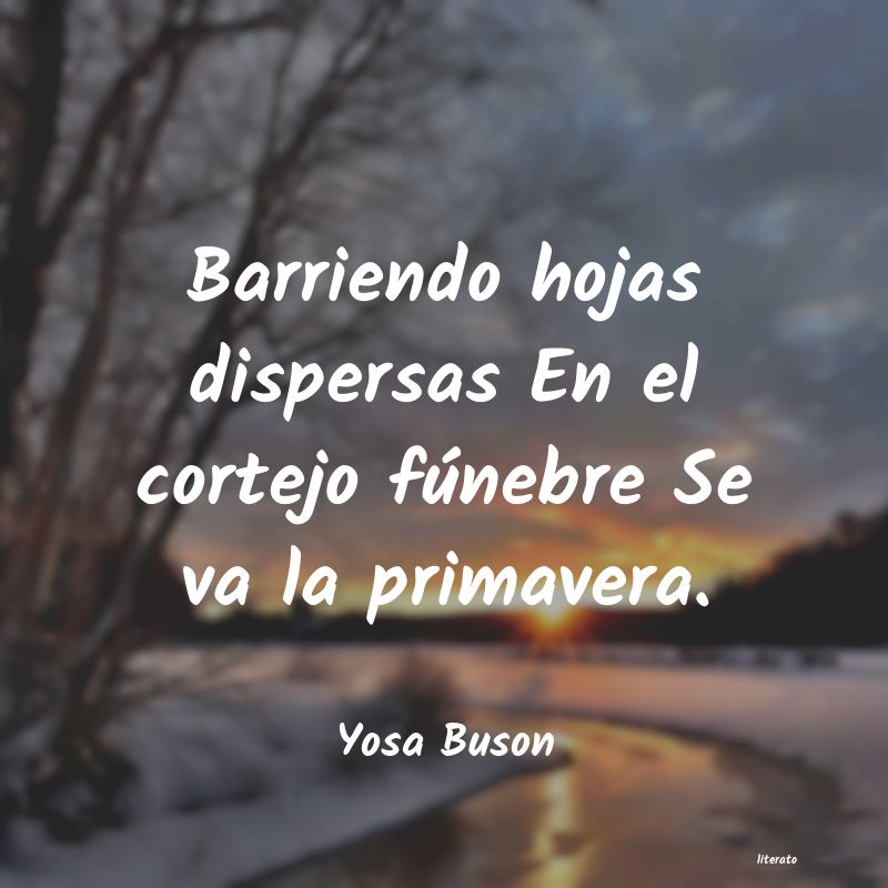 frases de Yosa Buson
