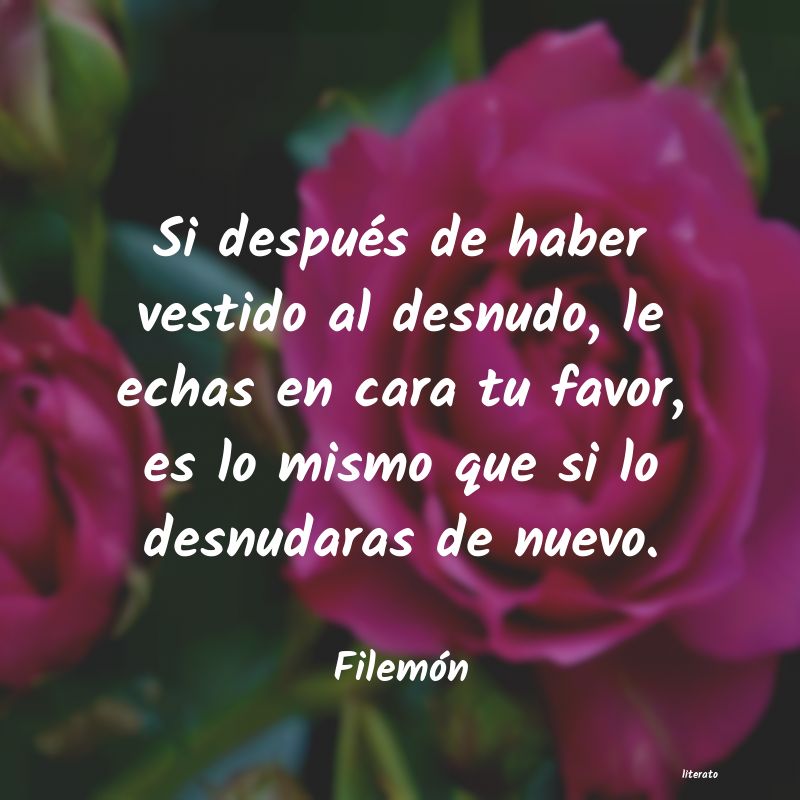 Frases de Filemón