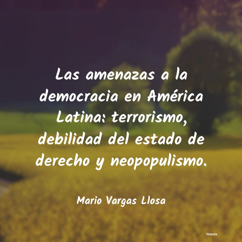 Frases de Mario Vargas Llosa