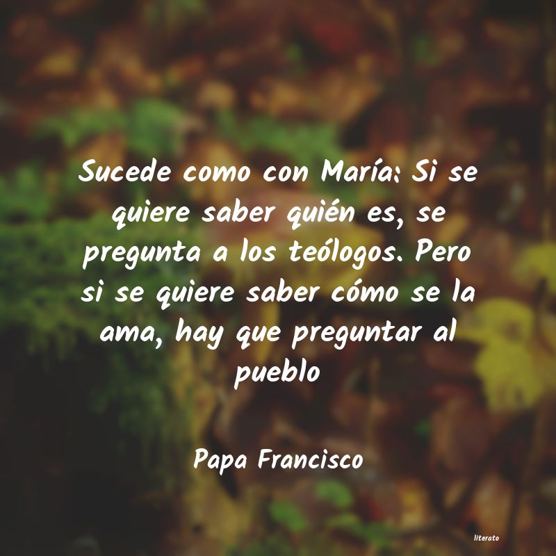 Frases de Papa Francisco