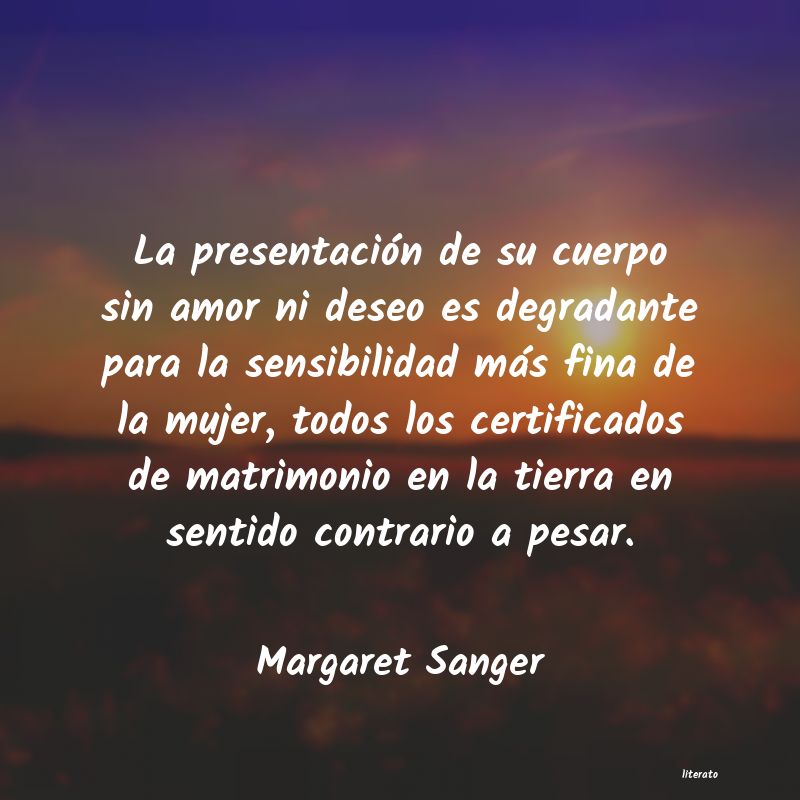 Frases de Margaret Sanger