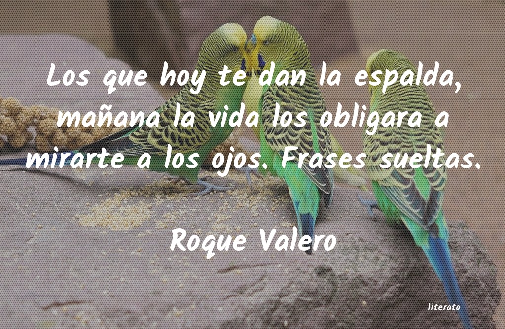 frases de Roque Valero