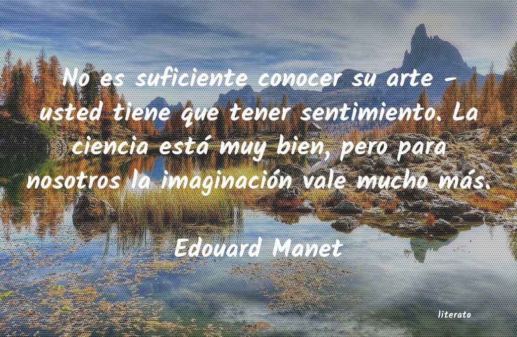 Frases de Edouard Manet