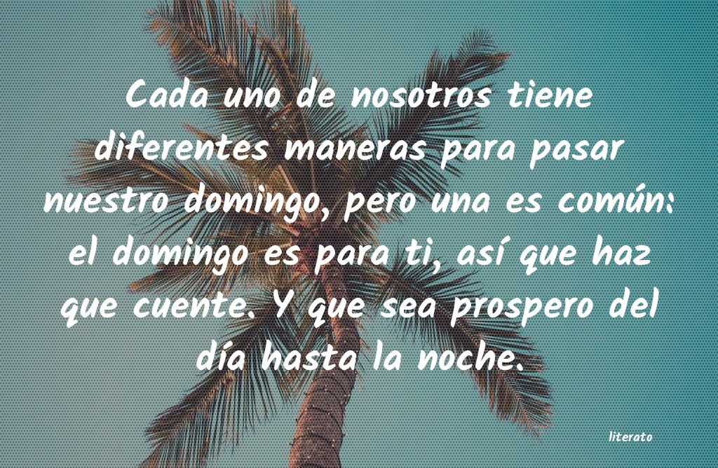 lo nuestro es pasar