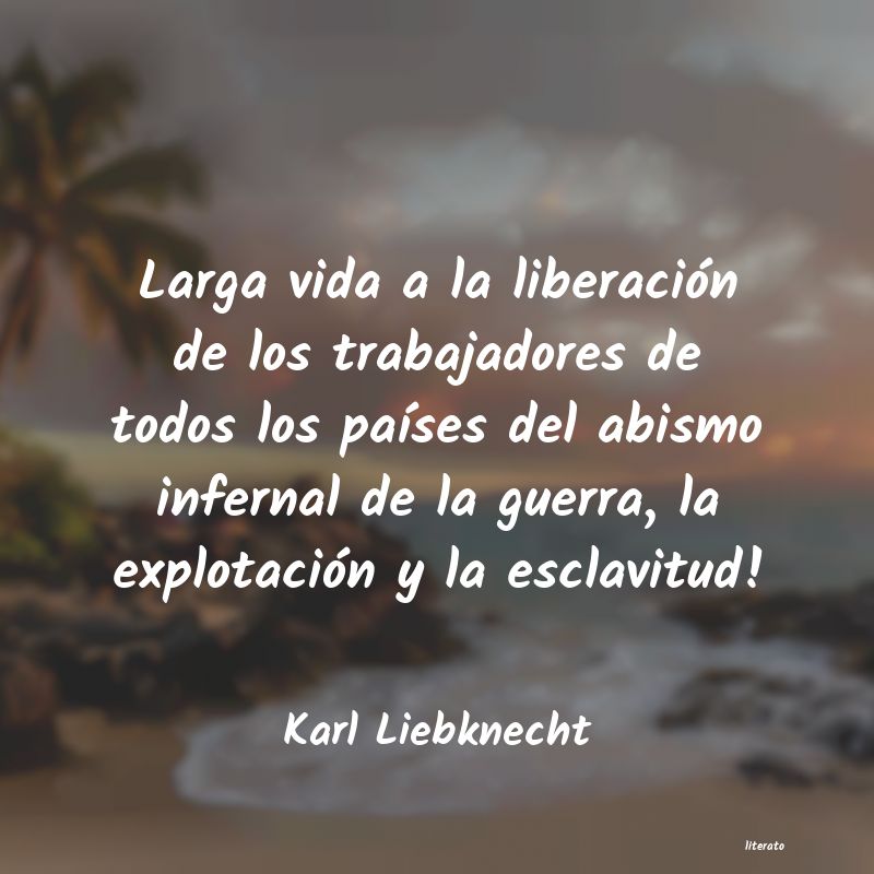 frases de Karl Liebknecht