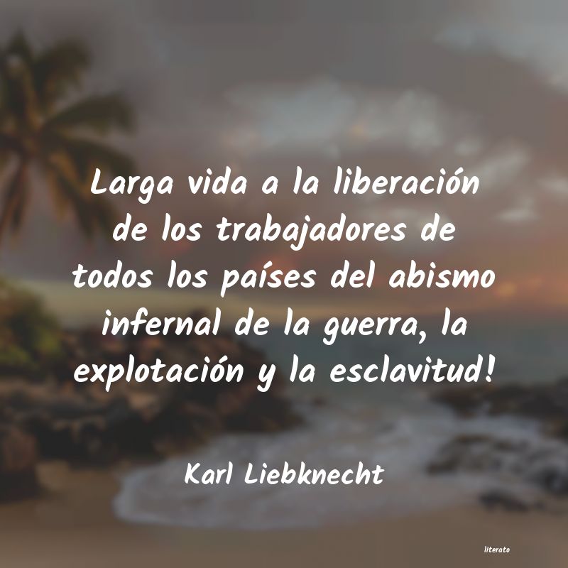 Frases de Karl Liebknecht