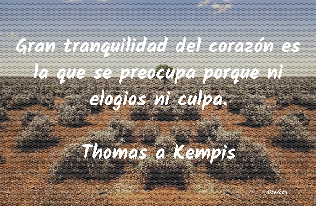 Frases de Thomas a Kempis