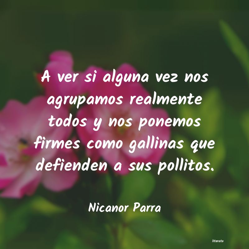 frases de Nicanor Parra