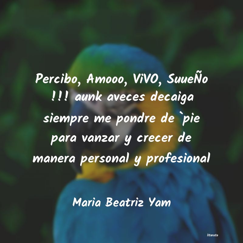 Frases de Maria Beatriz Yam